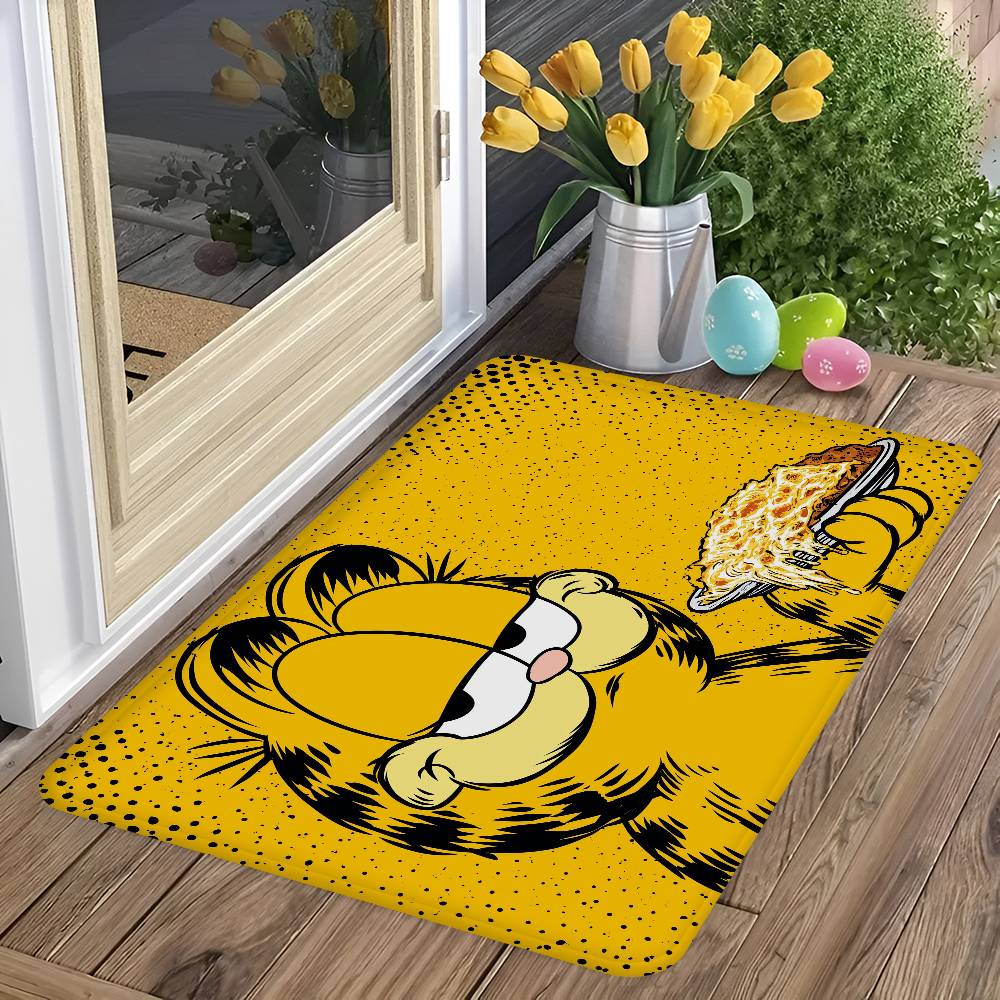 Cute Anime G-Garfields Cat Floor Mat Rectangle Anti-slip Home Soft Badmat Front Door Indoor Outdoor Mat Hotel Decor Mat