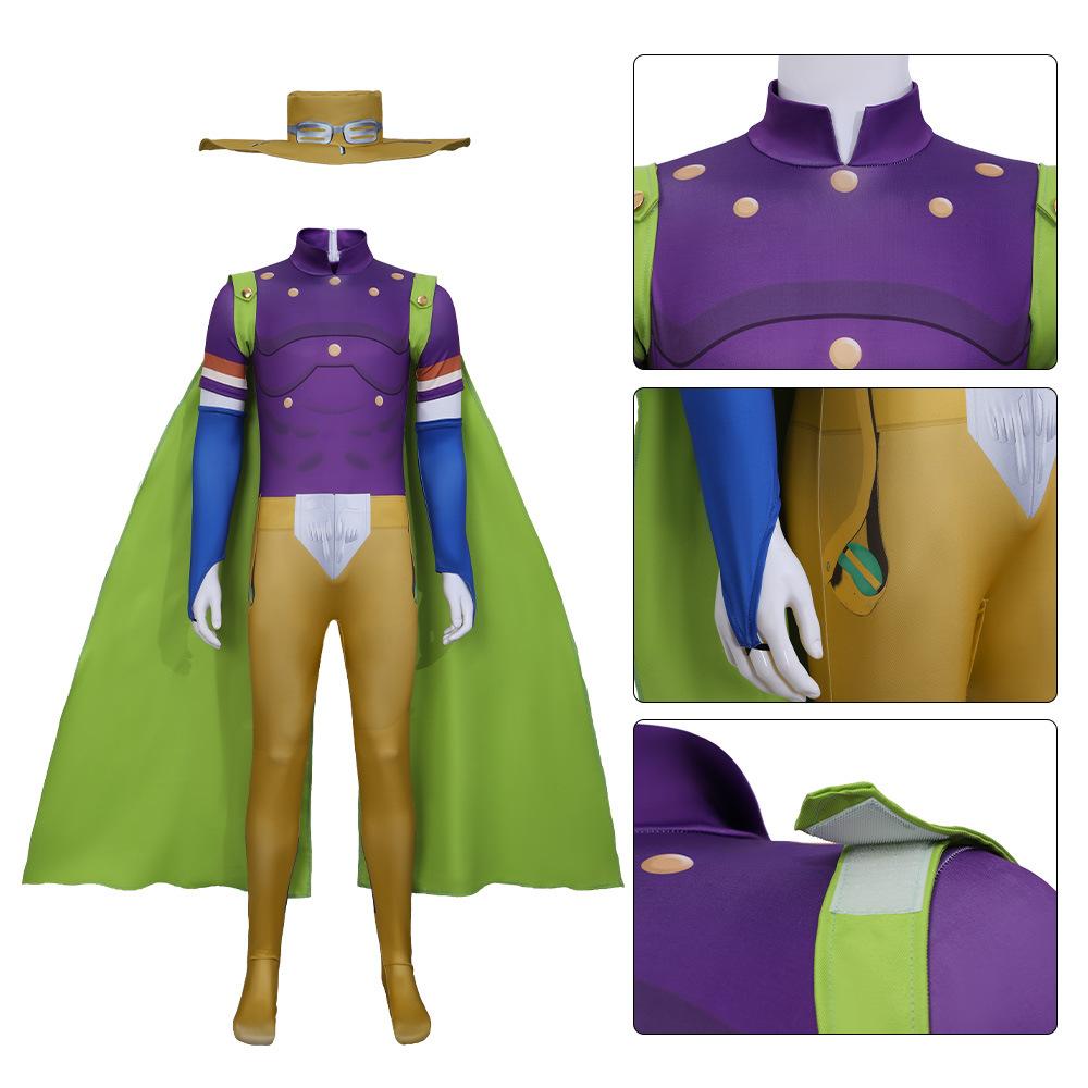 Jojo's Bizarre Adventure Yoro Fantasias Jero Zibelin Fantasia Cosplay Halloween