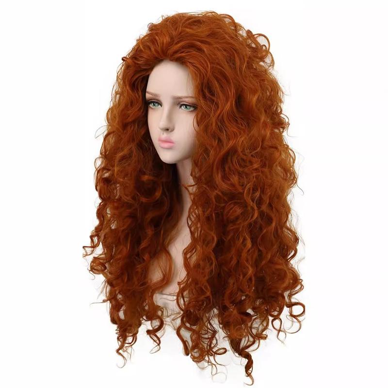 Synthetic Long Curly Hair for Woman Water Wave Wigs Female Costume Cosplay Halloween Party Girls Lolita Wig Black Women