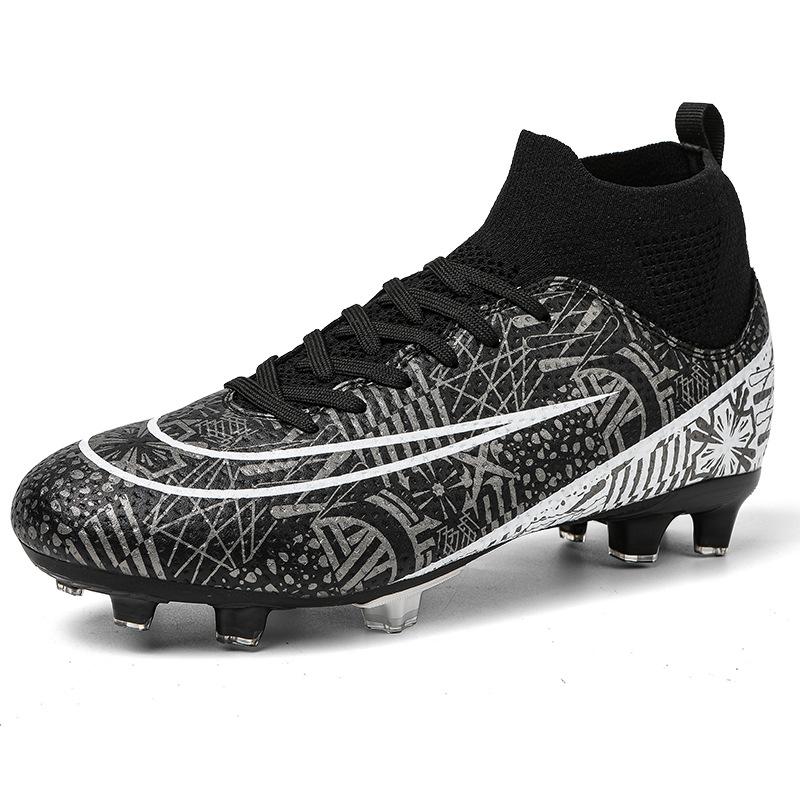 High-top Football Shoes, Men's and Women's Adult AG Long Nails, Young and Young Broken Nails, Professional Football Game Sports Shoes