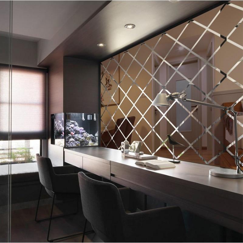 3d Diy Self Adhesive Mirror Sticker Living Room Bedroom Decor Acrylic Decal Art Wall Tiles Home Decoration At Affordable S Free Real Reviews With Photos Joom 3d Diy Self Adhesive Mirror Sticker, Mirrored Wall Tiles Living Room