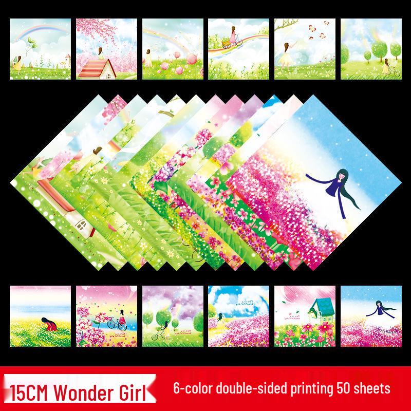 Starry Sky Origami Constellation Paper: Double-Sided Square Craft Sheets for Children's Colorful Projects