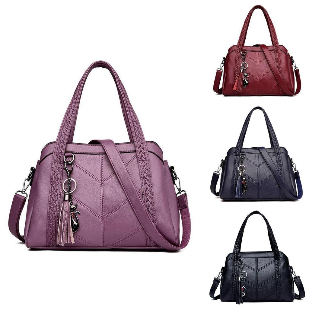 Stylish Woven Tote Bag For Women Large Capacity With Trendy Tassels Perfect For Daily Use