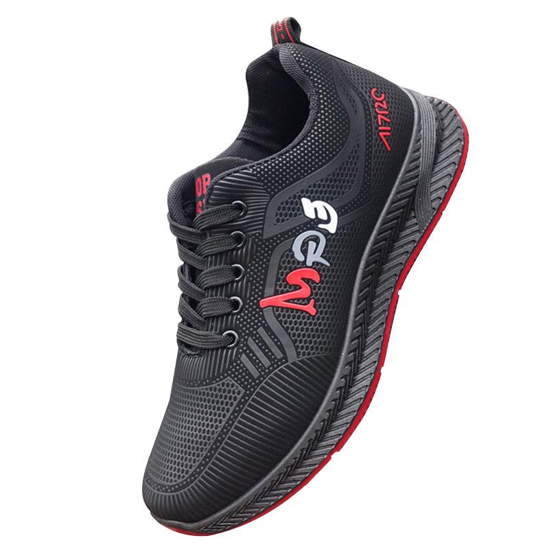 

Мужская повседневная обувь Кроссовки сетчатые на шнуровке Мужские кроссовки для бега Кроссовки для бега Дышащие мужские кроссовки Обувь для ходьбы на открытом воздухе Мужская обувь 39 красный