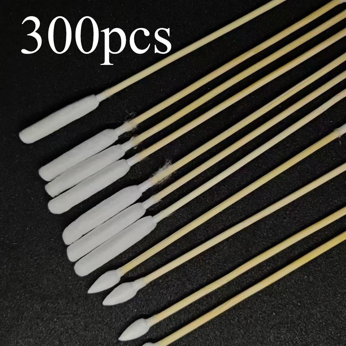 

Бамбуковые палочки, длинные ватные палочки, профессиональные тампоны для чистки ушей 15 см/6 дюймов с экстра длинным ватным раствором для чистки ушей у собак 300pcs белый