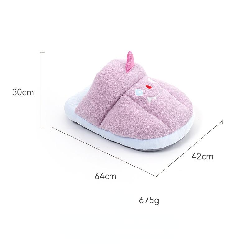 Cat Bed House Soft Plush Kennel Puppy Cushion Small Dogs Cats Nest Winter Warm Sleeping Pet Dog Bed Pet Mat Supplies