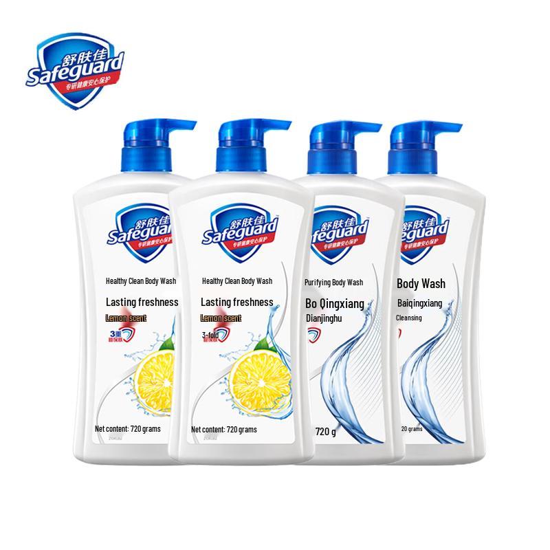 

Safeguard Healthy Clean Shower Gel 4-Pack (Lemon & Pure White)