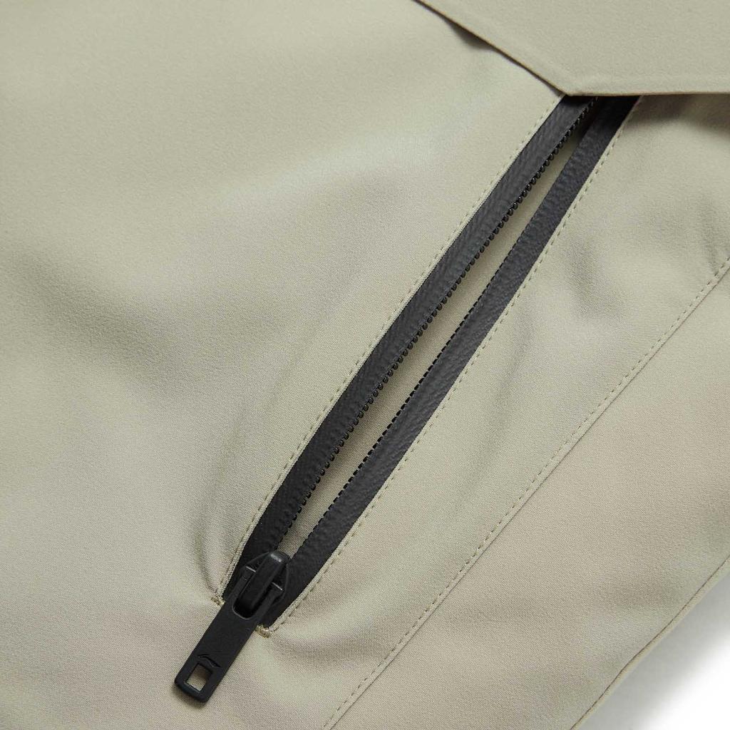 Li Ning Hot Pot Down Series Far Infrared Warm Hooded Versatile Cold Resistant Casual Gore-Tex Printed Zipper Winter Down Jacket Men Jacket AYMU223-2