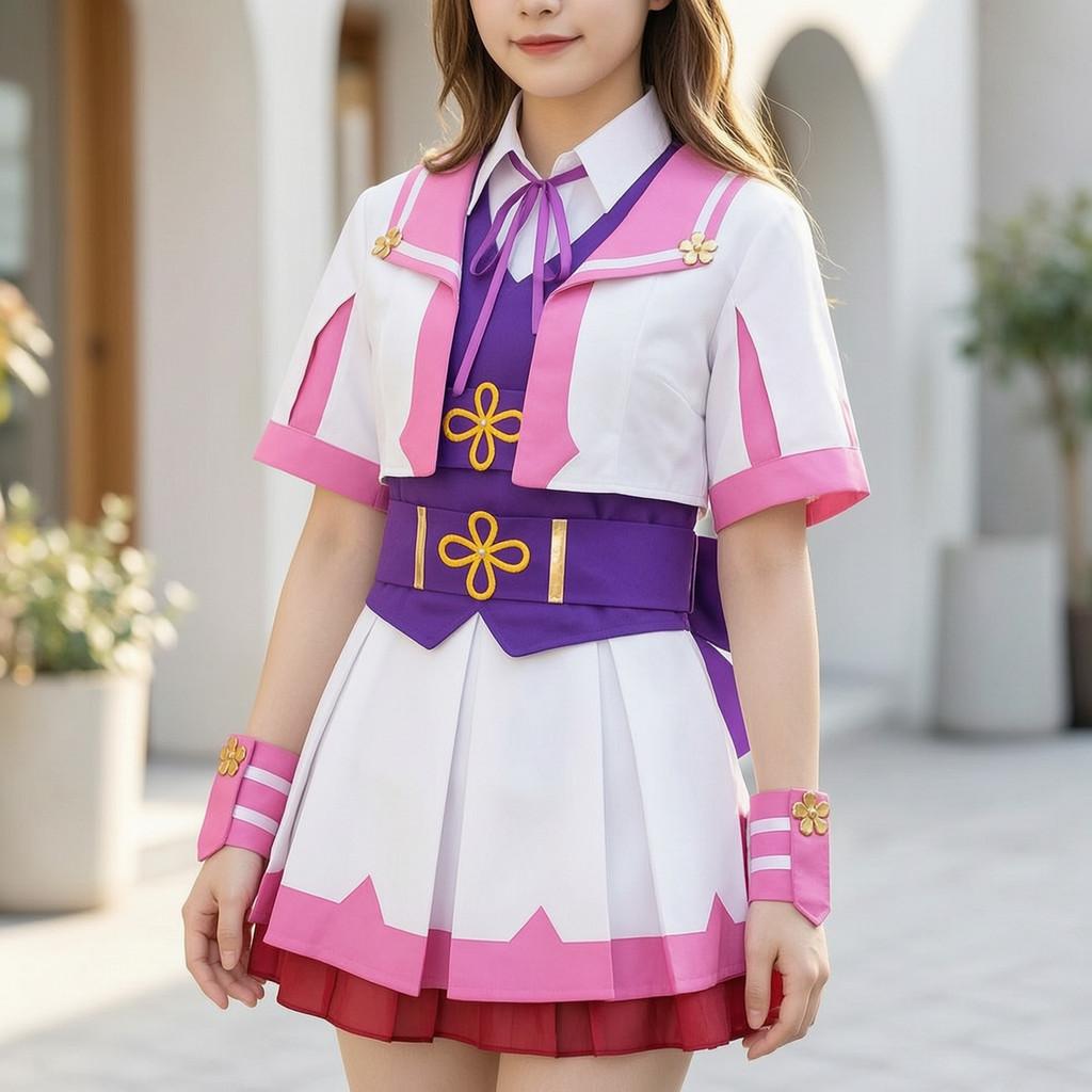 Pretty Derby Special Week Cosplay Costume For Anime Game Role Play With Polyester Cotton Fabric