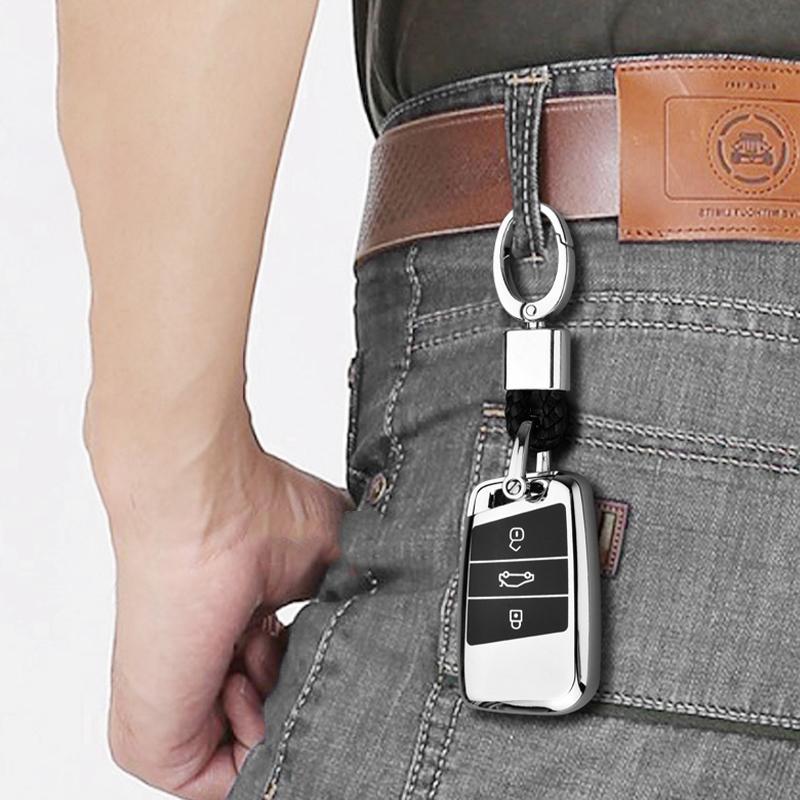 Soft Tpu Car Remote Key Case Cover Holder Shell Fob For Volkswagen Vw Magotan Passat B8 For Skoda Superb A7 Accessories