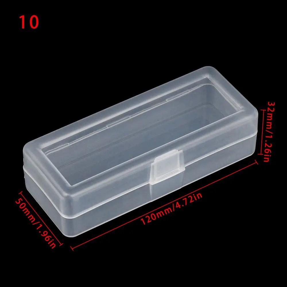 New Mini Plastic Box Rectangular Box Translucent Box Packing Box Storage Box Dustproof Durable Jewelry Storage Case Container
