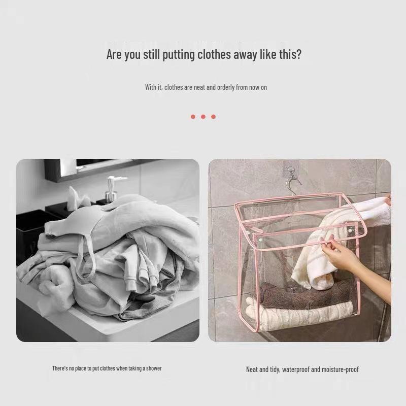 Waterproof Hanging Bath Bag for Toiletries and Clothes - Large Capacity