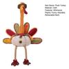 Thanksgiving Turkey Decoration Plush Stuffed Turkey Doll with Retractable Neck Stretchable Sitting Turkey for Fall Autumn Harvest Home Table Decor