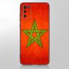 Pouzdro s marockou vlajkou a znakem pro Samsung Galaxy A12 A02S A22 A32 A52 A72 A71 A51 A41 A31 A21 A11 A50 A70 A10S A20S černé