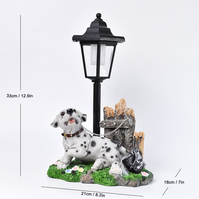 Solar Hexagonal Garden Light Animal Garden Ornament, Ranch Park Outdoor Flower Bed Decorative Light