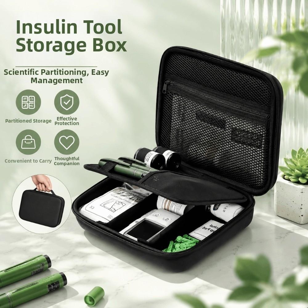 Shockproof Insulin Vial Carrying Box Waterproof Insulin Pen Protective Box  for Home