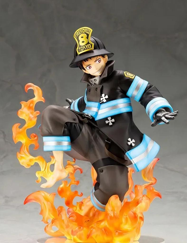 NEW In Stock KOTOBUKIYA ARTFX J Fire Force Shinra Kusakabe Anime Finished Model Toy Gift Collection