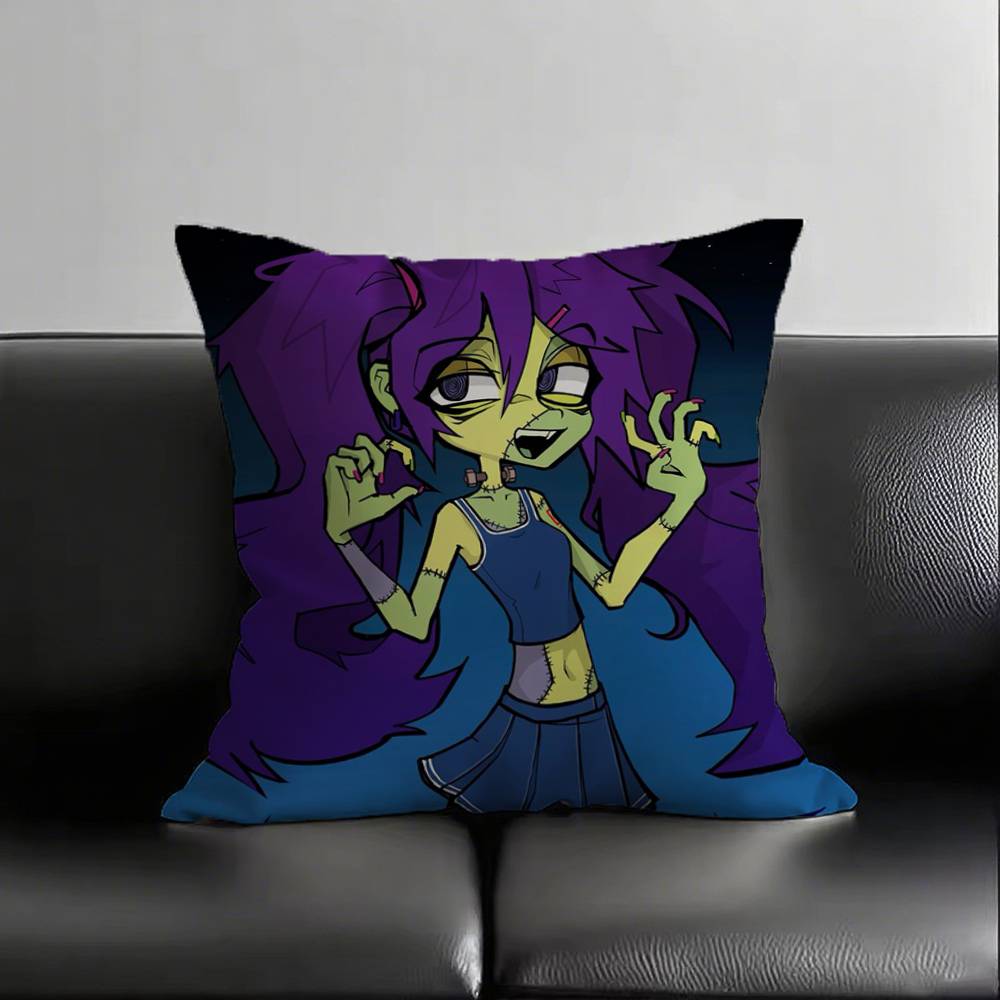 1pc New Pop FRANKENSTEIN GIRLS Pillow Case Square Bedroom Sofa Leisure Comfort Cushion Car Living Room Home Decoration