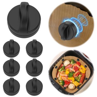10Pcs Air Fryer Magnet Silicone Buckle for Holding Down Air Fryer Parchment Paper Liners Heat Resistant Fixing Tool Accessories