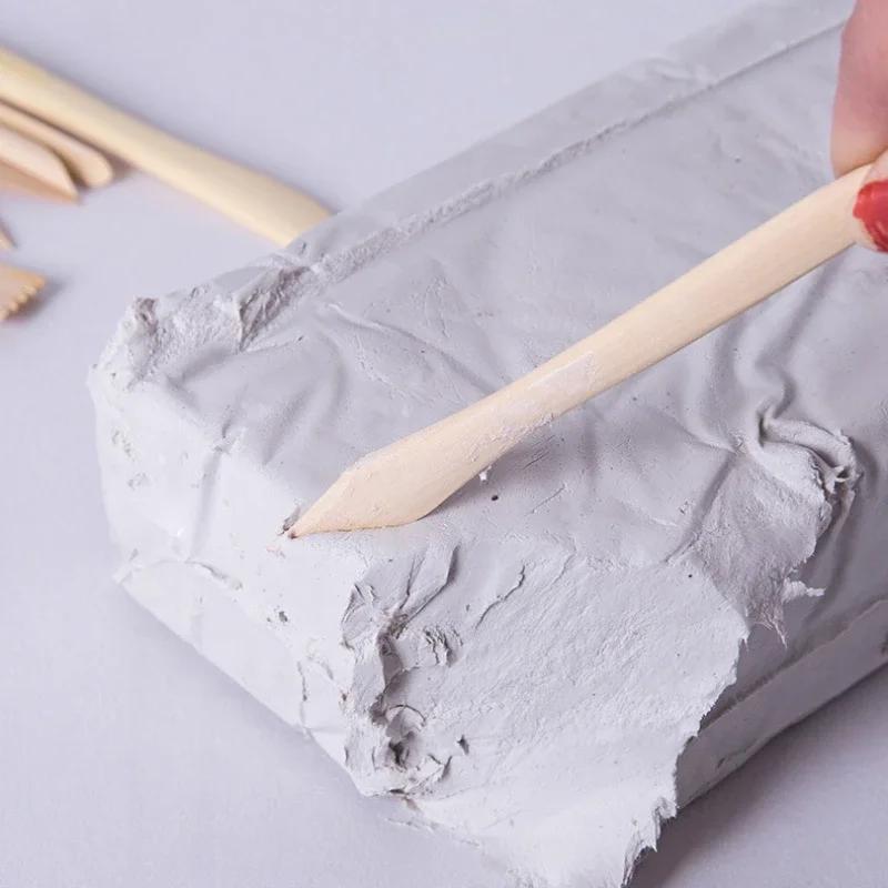 500g Professional Soft Clay No-bake Shaping Clay DIY Handmade Polymer Clay Ceramic Doll Stone Sculpture Art Prototype Material