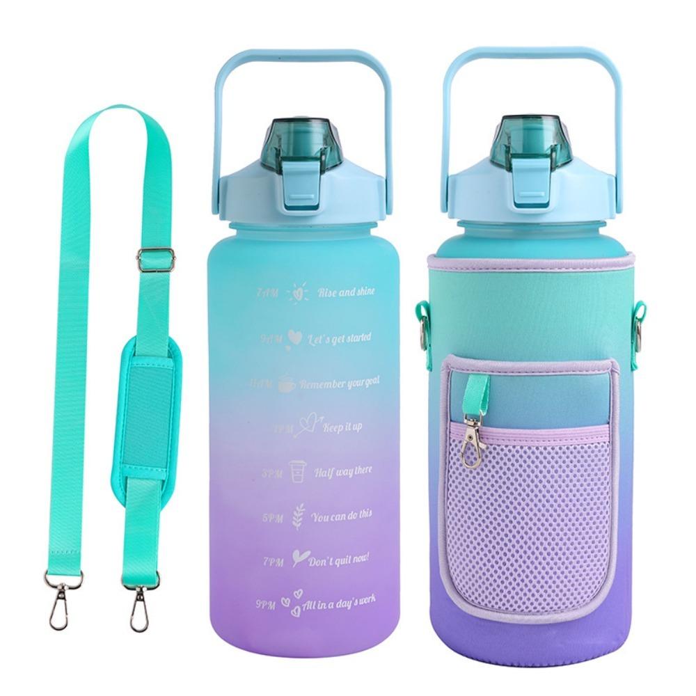 Neoprene Sport Water Bottle Cover Adjustable Shoulder Strap Tumbler Holder Bag  Tumbler