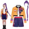 Girl Group Stage Performance Costume pop Music Dance Outfit Printed Jacket Crop Top Shorts Party Cosplay Suit