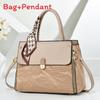 Casual Fashion Pu Bag For Women With Contrast Stitching And Spacious Storage