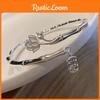 Geometric Lotus Trendy Bamboo Bracelet Chic Alloy Bangle Womens Jewelry Gift