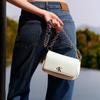 Calvin Klein Ss25 Metal Letter Chain Shoulder Bag Women Shoulder Bag Milk-White 4K3034G-67U