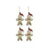 Scream Machine Gingerbread Man Christmas Tree Decoration (Pack of 4)
