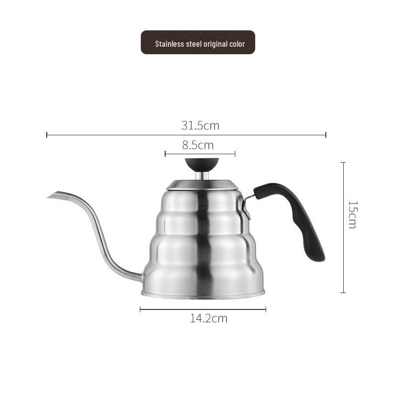 

Подвесной ушной горшок Cloud: Чайник капельного типа из нержавеющей стали с узким носиком и контролем температуры 1200ml