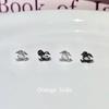 Retro Dark Spider Zirconium Titanium Steel Ear Stud