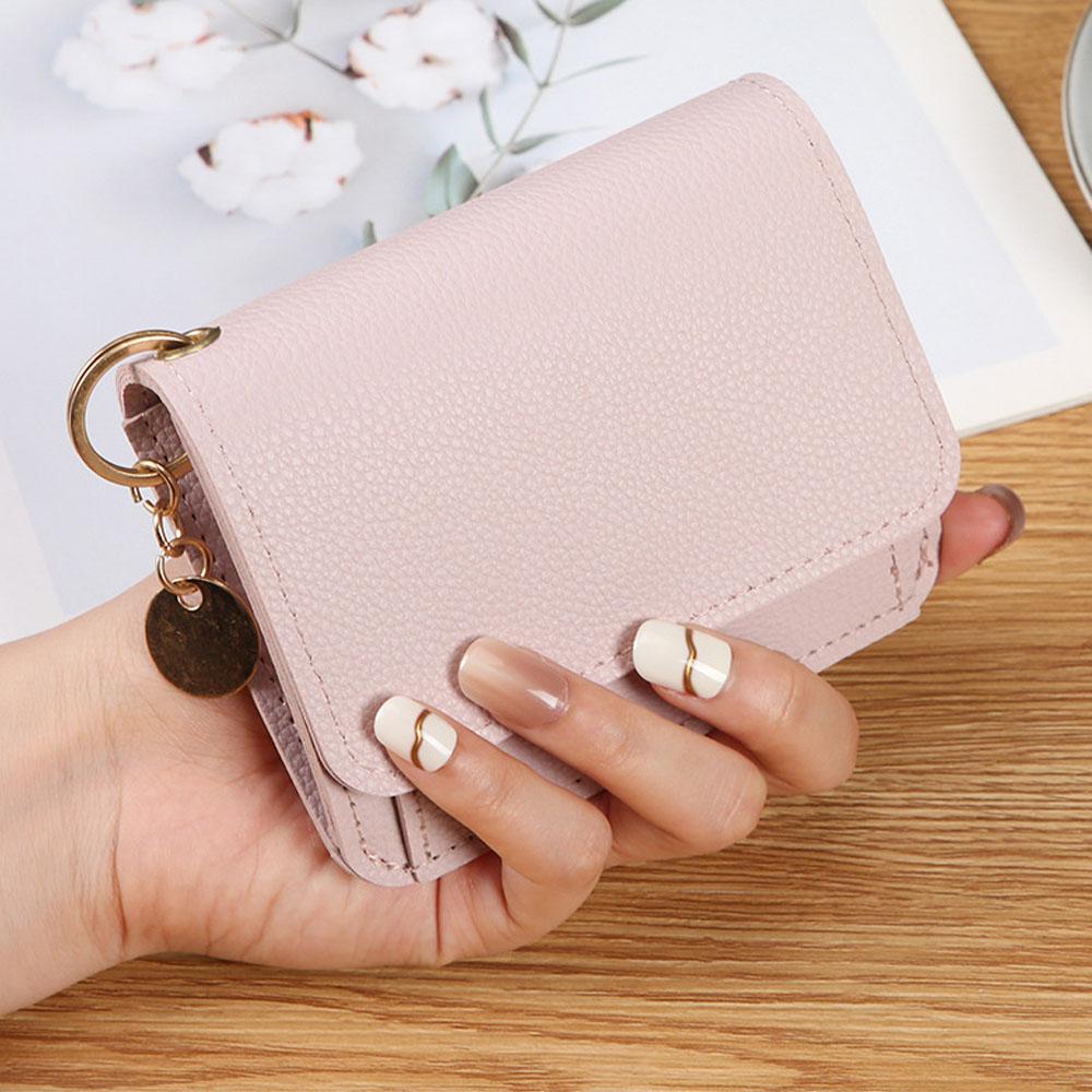 Simple Thin Card Holder Fashion Ladies Card Holder Coin Purse Wallet Fashion Small Card Holder Multifunctional Short Wallet