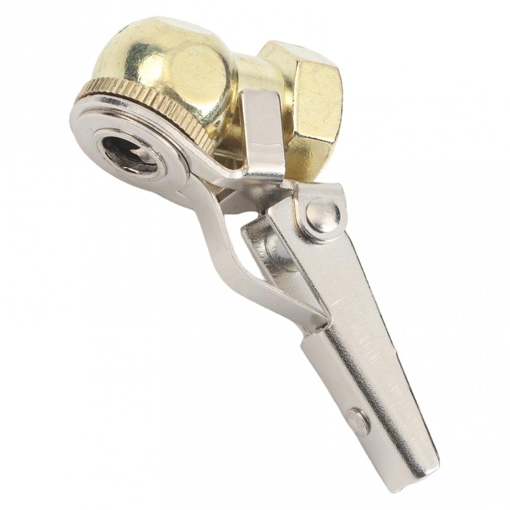 Ball Tire Connector Hose Barb Clip Tire Inflator Valve Copper Construction