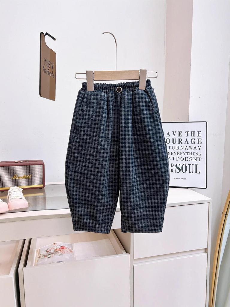 Autumn 2025 Kids' Plaid Pants - Stylish, Comfortable & Versatile