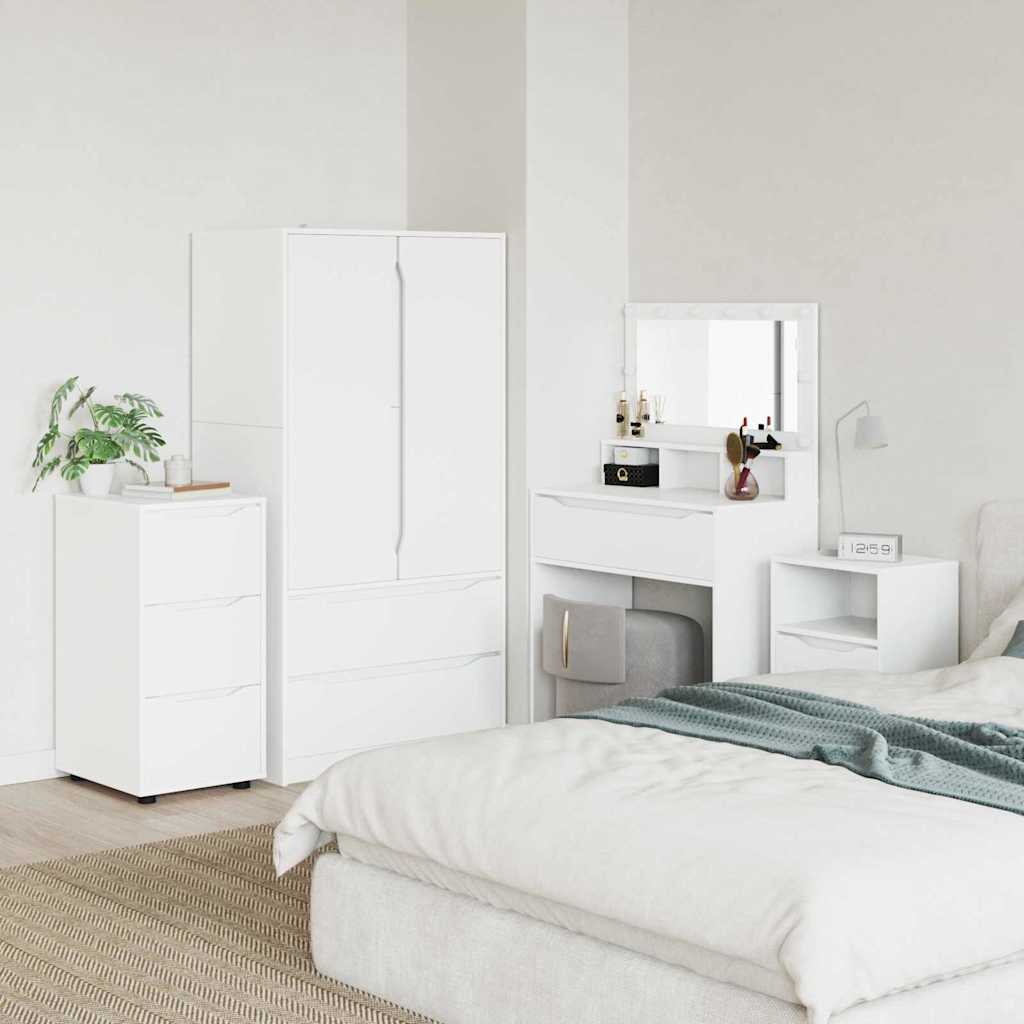 Storage Cabinet White 40 x 48 x 81 cm Engineered Wood