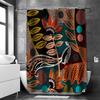 tropical plant Bathing Curtain  Bathroom Shower Curtain Waterproof With 12 Hooks Home Deco Free Ship
