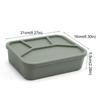 4 Compartment Silicone Lunch Box Microwave Safe Fresh-keeping Box Durable Food Container  Worker