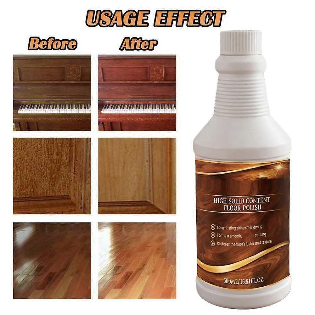 Floor Polish High Gloss Moisture Locking Wear Resistant Protection Quick Application
