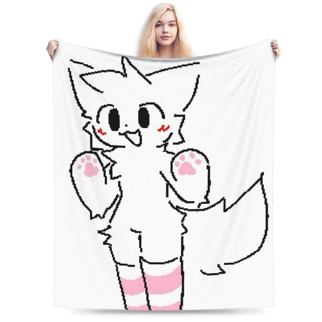 Boykisser Silly Cat Blankets Fleece Spring Autumn Cartoon Portable Super Soft Throw Blankets for Bedding Outdoor Quilt