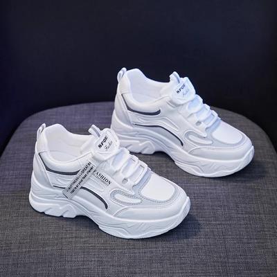 Weiße Sneakers für Damen Plateau Tennis Damen Innenhöhe Laufschuhe Frau Lässig Luxus Designer Vulkanisierte Schuhe