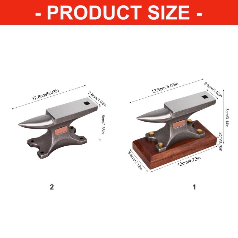 Handwerkliches Stahlamboss Für Metallarbeiter Juweliere Rutschfeste Ebenholzplattform Werkstatt-Grundausstattung für die Schmuckherstellung