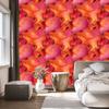 Ink Red, Peach and Coral Wallpaper 50x1000