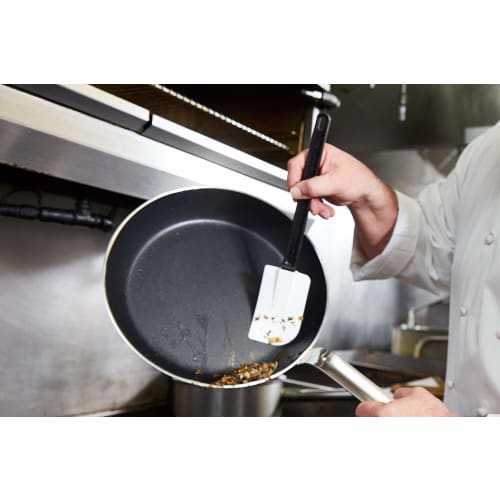 MATFER Heat-Resistant Spatula 113724, Silicone Rubber Spatula with Exoglass Handle, Made in France, BSP5901