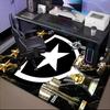 Botafogo Football Club Printed Office Carpet Chair Cushion  Entryway Rug, Rugs for Living Room, Bedroom Christmas gifts
