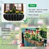 3x Felt Trough Planter Liners Black Non-Woven Window Hanging Plant Basket Liners
