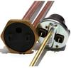 Resistencia calefactora eléctrica tubular LUJINXUN DN32 de 1,25", 250 V 50 Hz TEN con regulador de temperatura de 1,5 kW/2,5 kW/3 kW/4 kW (1 unidad)