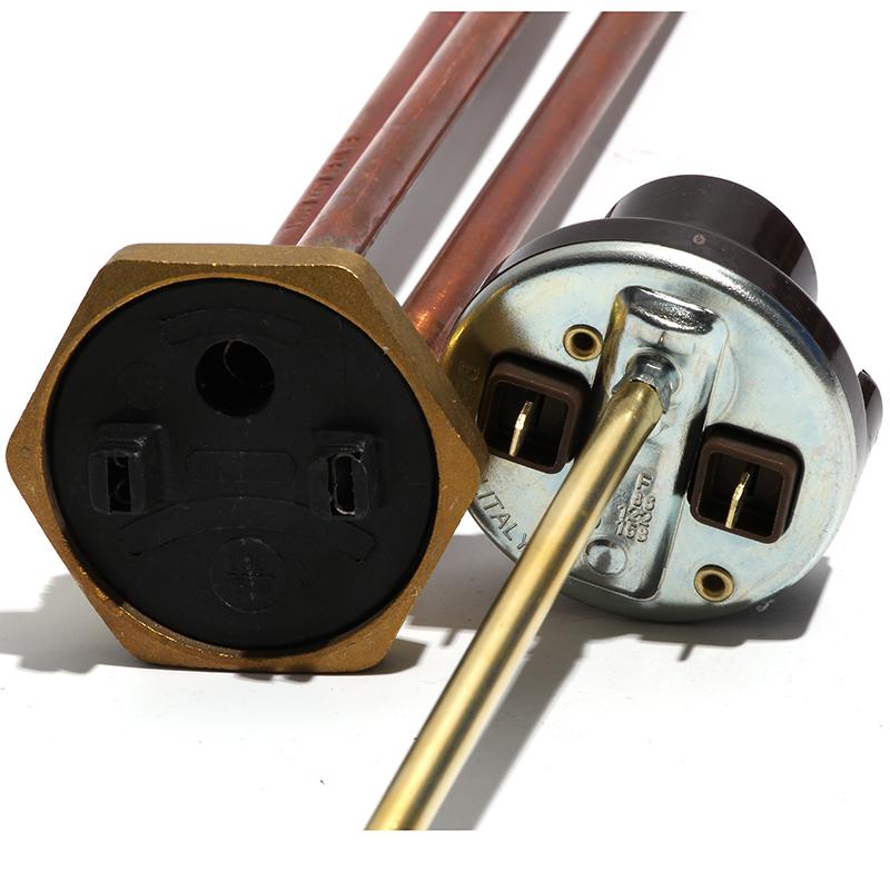 Resistencia calefactora eléctrica tubular LUJINXUN DN32 de 1,25", 250 V 50 Hz TEN con regulador de temperatura de 1,5 kW/2,5 kW/3 kW/4 kW (1 unidad)