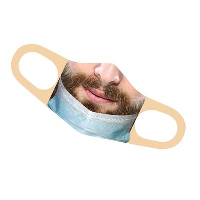 Mouth Cover Funny Washable Cloth Party Mouth Cover Elastic Printed Riding Face Protector