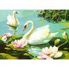 Antique Canvas The Swans 45x60cm